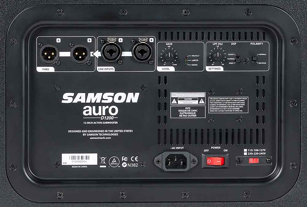 Auro D1200 Rear Panel Auro D1200 Rear Panel