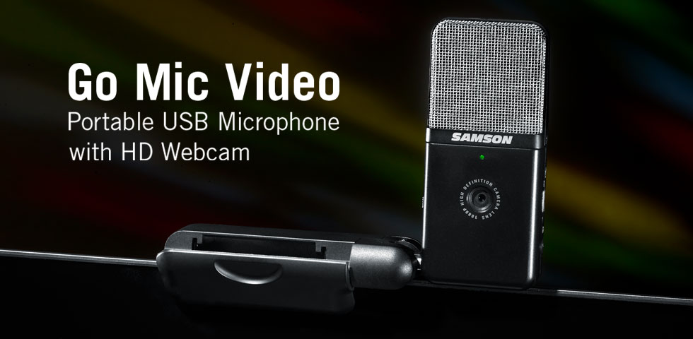 Samson Go Mic Video USB Microphone with HD webcam