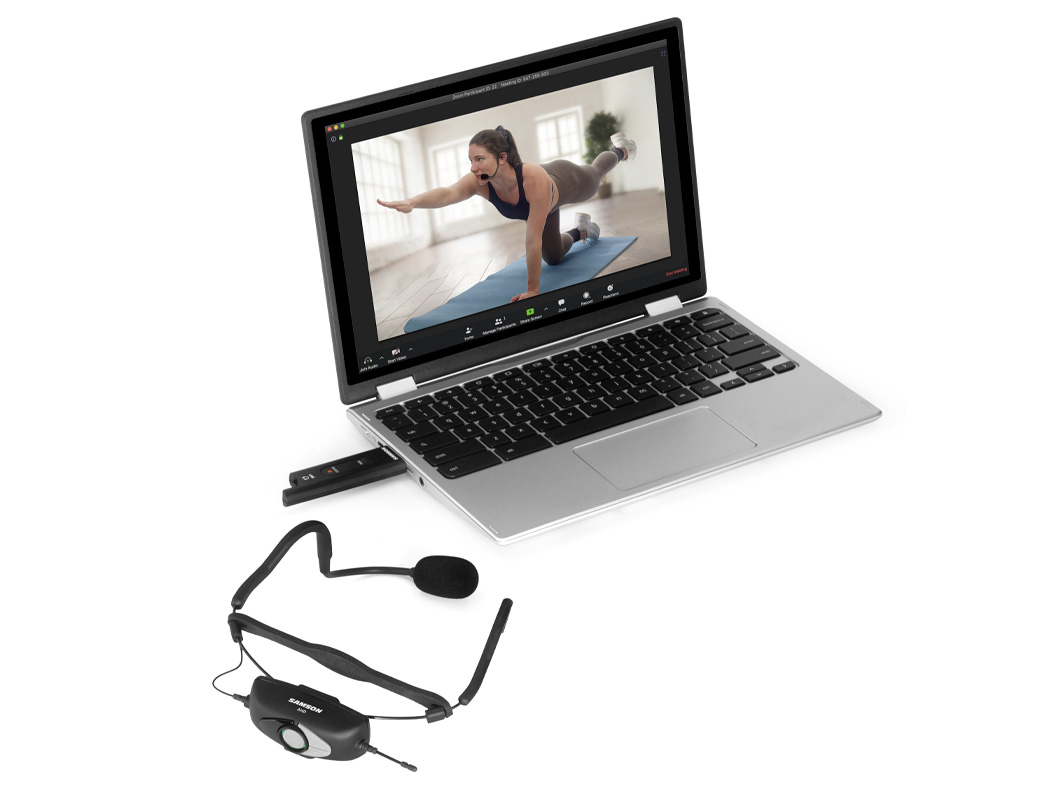 AirLine XD headset with laptop